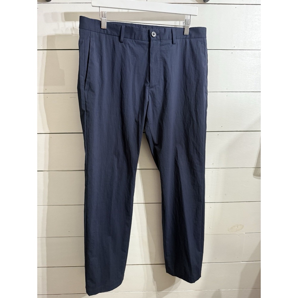 $265 Theory Mayer Baltic Blue Pin Stripe Suit Pants Mens Size 32